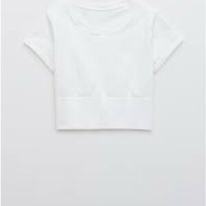 Aerie White Short Sleeve Tee Athletic